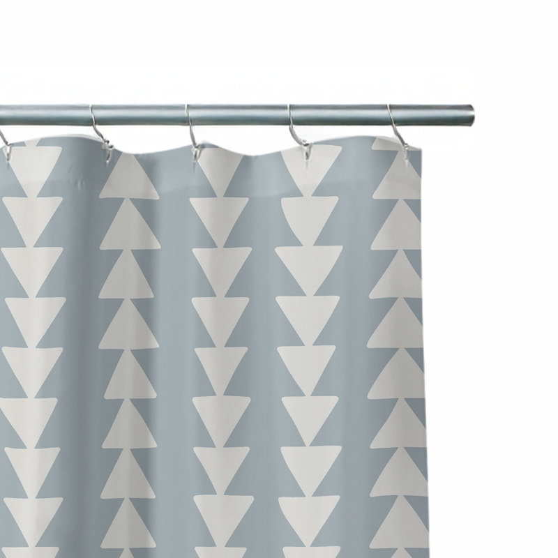 Rideau de douche Tribal Arrows, Bleu / bleu ardoise géométrique 8