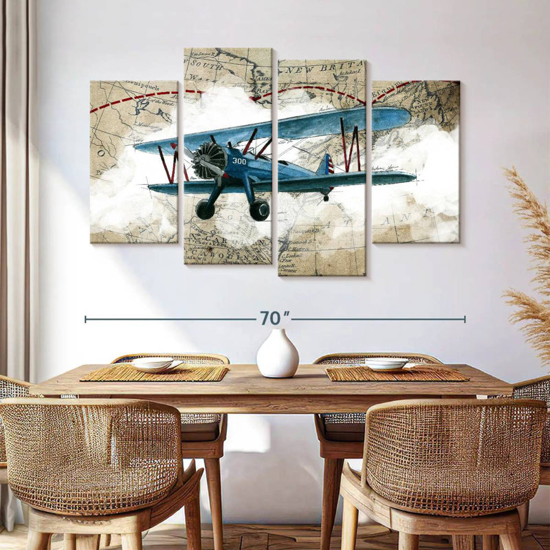 Mehar Biplane I, 42" H x 68" W