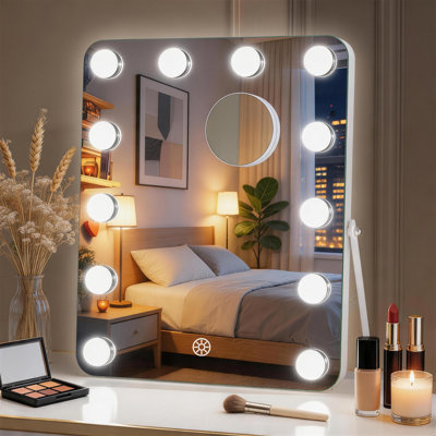 Miroir de maquillage lumineux