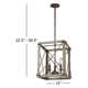 Agnes 3 Light Dimmable Pendant