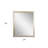30" Gold Accent Mirror