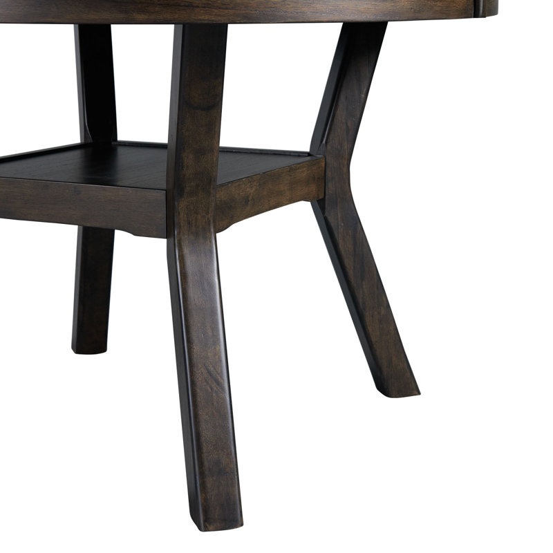 Ensemble repas pour 4 personnes Relyea, Noyers, H 30 po x L 47 po x l 47 po, Bisque