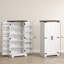 Armoire de cuisine avec tablettes réglables blanc
