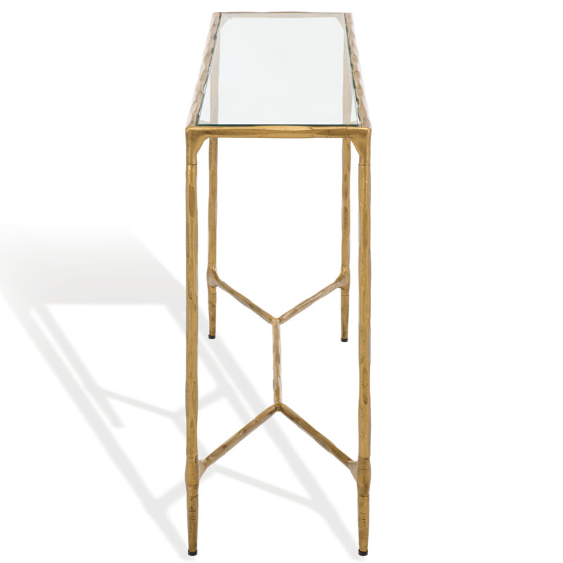 Isabellina Console Table, Brass