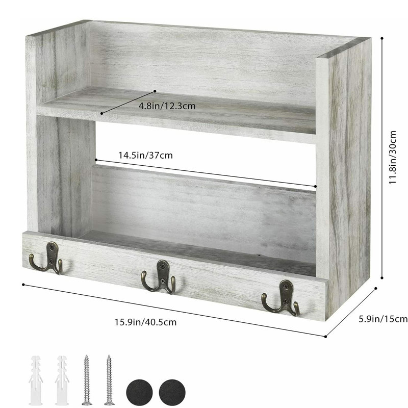 Lachasity Wall Organizer with Key Hooks