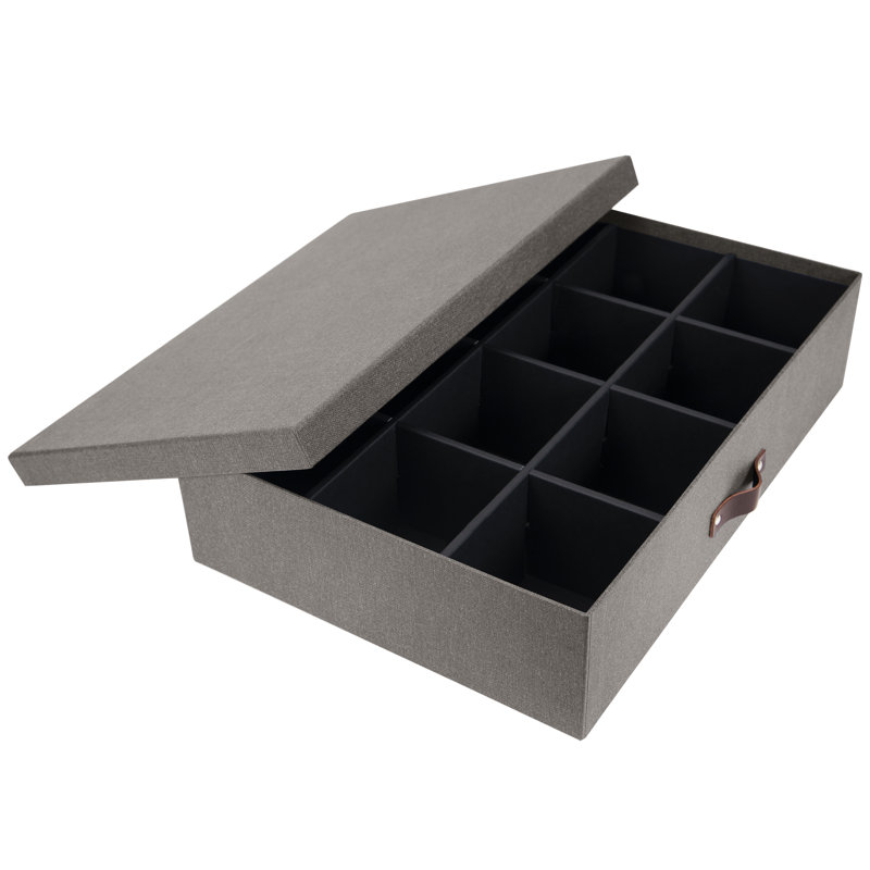 Bigso Jakob Cardboard/Paper Bin, Grey