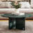 Natural Marble Coffee Table Green, Modern Real Marble Coffee Table 27.6'',Round Center Table For Living Room,Home Decor-2079360207