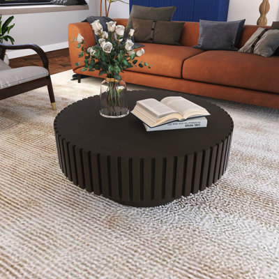 Table basse ronde fabriquée à la main