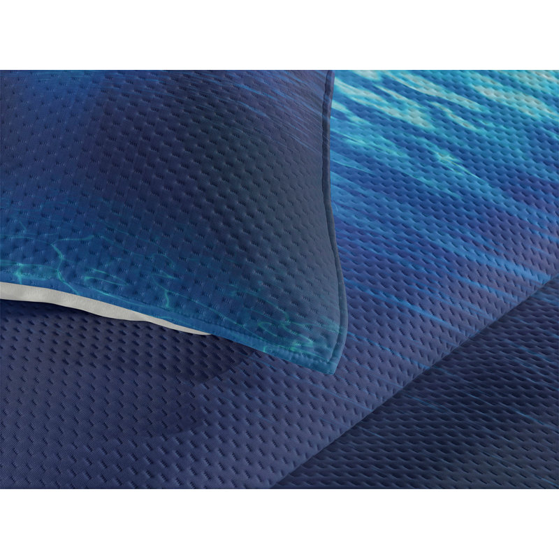 Hypnotic Coastal Polyester Coverlet