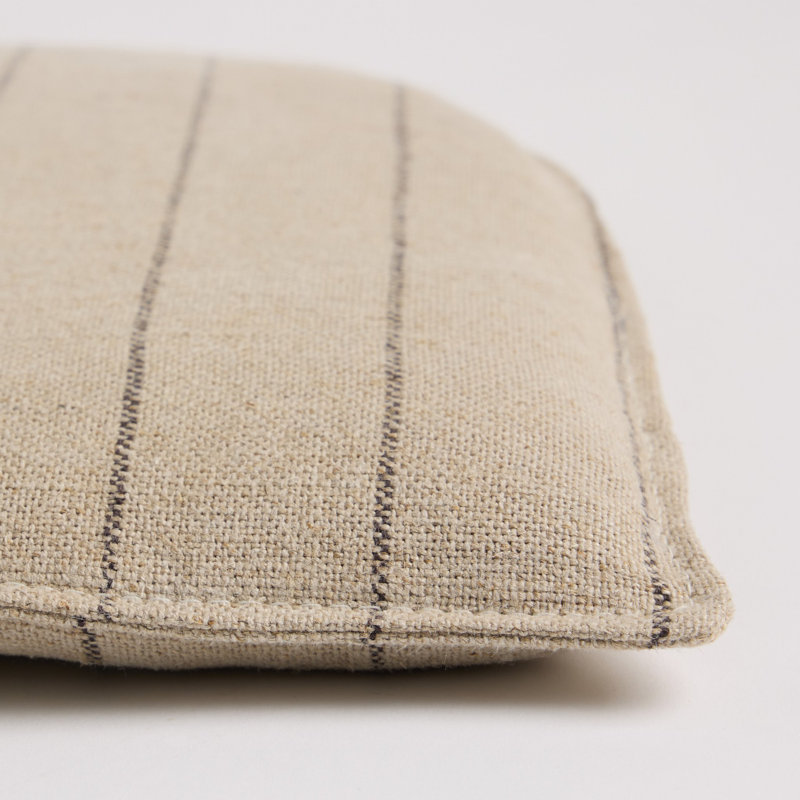 Dining Seat Cushion-16.5"-Antwerp Natural, Lavon Flint Striped