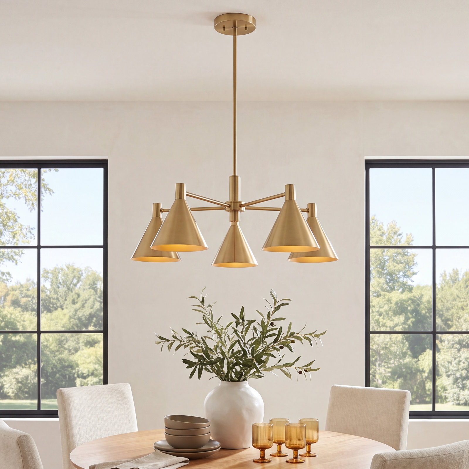 Moderne 5-Light Chandelier
