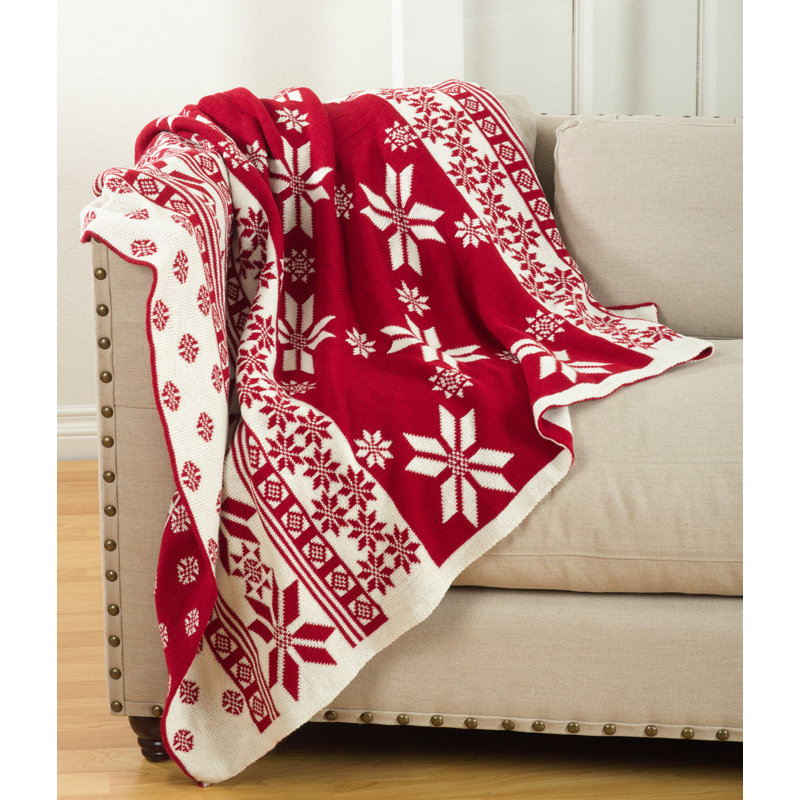 Sevan Collection Knitted Throw Blanket, 50" x 60"