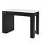 Table de salle à manger avec plateau pliable, armoire de rangement à 2 portes et tablettes réglables-1704363348