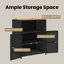  Armoire en polyester 70 x 50 x 87 cm et rotin Roly