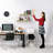  16" Long Floating Shelves with Invisible Mounting Set of 3 in Maple Wood