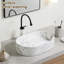 Lavabo vasque de salle de bain 19 "avec robinet, ensemble de drain