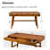 Adakras 60" Mid-century Modern Writing Desk with Built-in Outlets and Compartmentalized Drawer and Cable Management