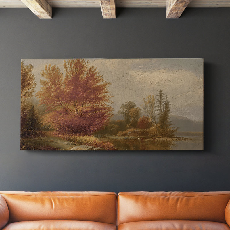 Série paysage - DCCXLVII - Toile tendue avec châssis - Prêt à accrocher, H 20 po x l 40 po