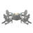 POLYWOOD x Sol 72 5-Piece Traditional Adirondack Fire Pit Table Set-567931143