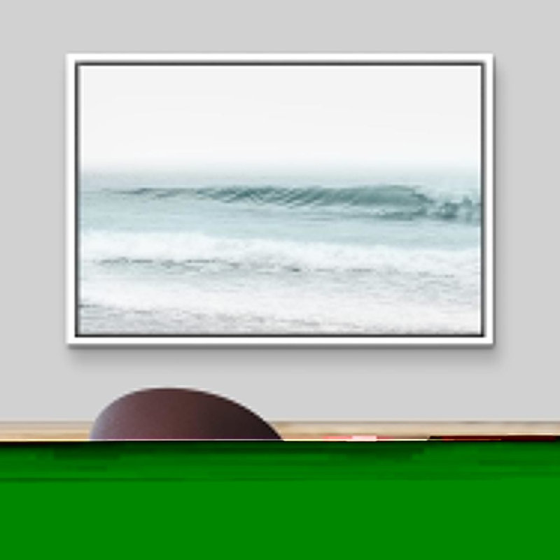 «Coastal Beach Ocean Wave On Washed Out Beach Nature», reproduction sur toile, H 16 po x l 24 po x P 1,5 po