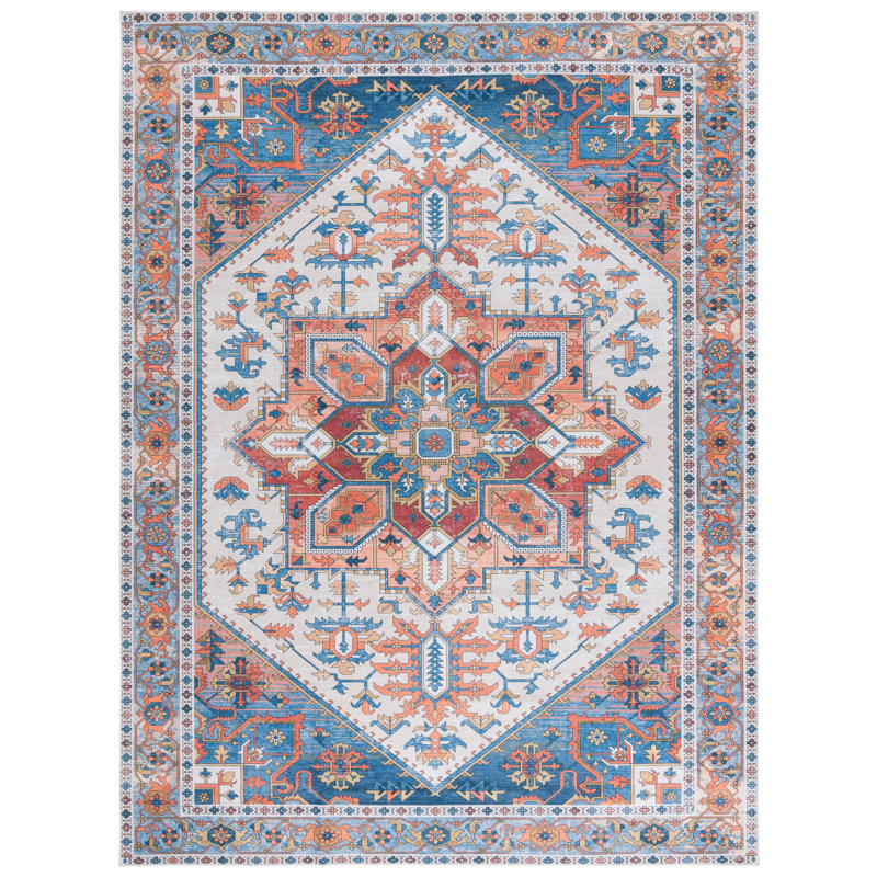 Alisha Area Rug with Non-Slip Backing, Rectangle 8' x 10'