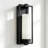 15 Inch 2 Pack Black Modern Outdoor Wall Sconce Lights