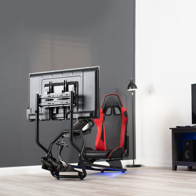 Vivo Adjustable Reclining Faux Leather PC & Racing Game Chair