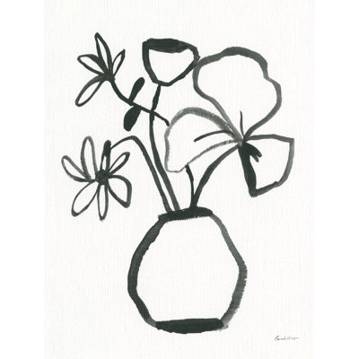 Croquis floral II sur toile