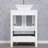  24" Single Bathroom Vanity Set with Ceramic Vessel Sink, Manufactured Wood Top-1811330146-1811330147