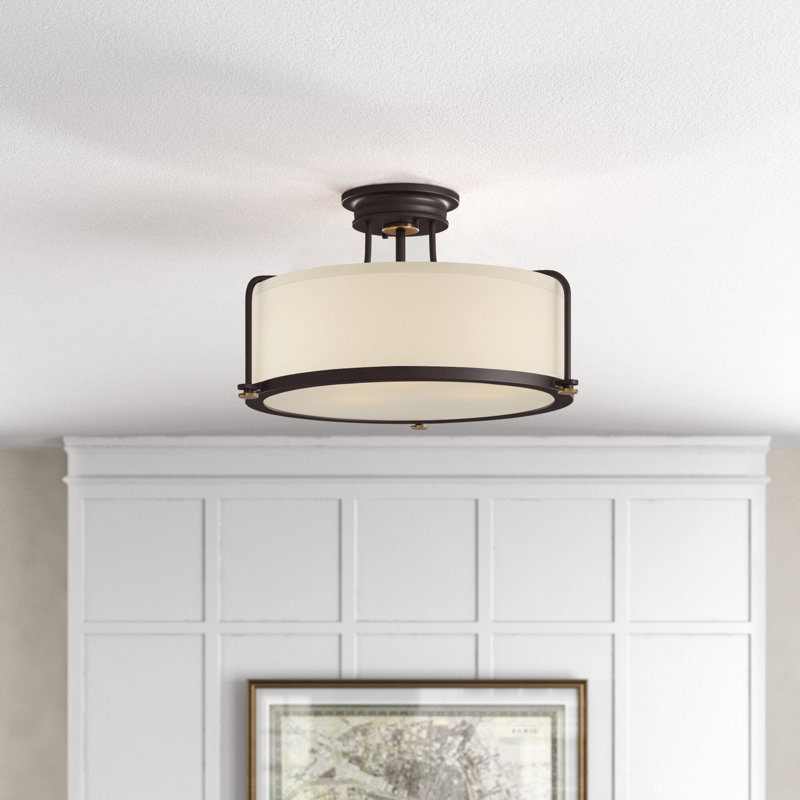 Ilarion Fabric Semi Flush Mount