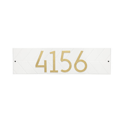 Mid-century Modern Herringbone Wall Plaque
