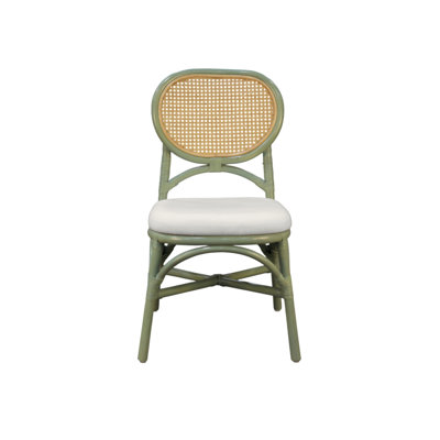 Chaise en rotin Aileen - vert
