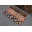 Authentique tapis turc rétro bleu marine avec motif géométrique complexe pour la décoration intérieure