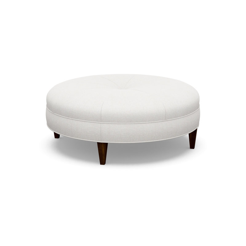 Round Ottoman, Walnut, 9637-49