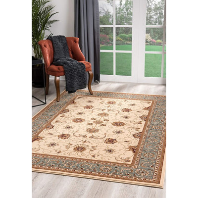Tapis oriental crème / bleu Valerie