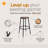 Felix Height Adjustable Steel Stool, Assembly Ready-99376953-99492204