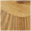 Table basse ovale de luxe moderne avec tiroirs et rangement caché, conception de contour incurvée pour le salon