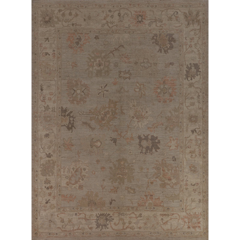 Tapis teint sur terre Oushak 8 x 10