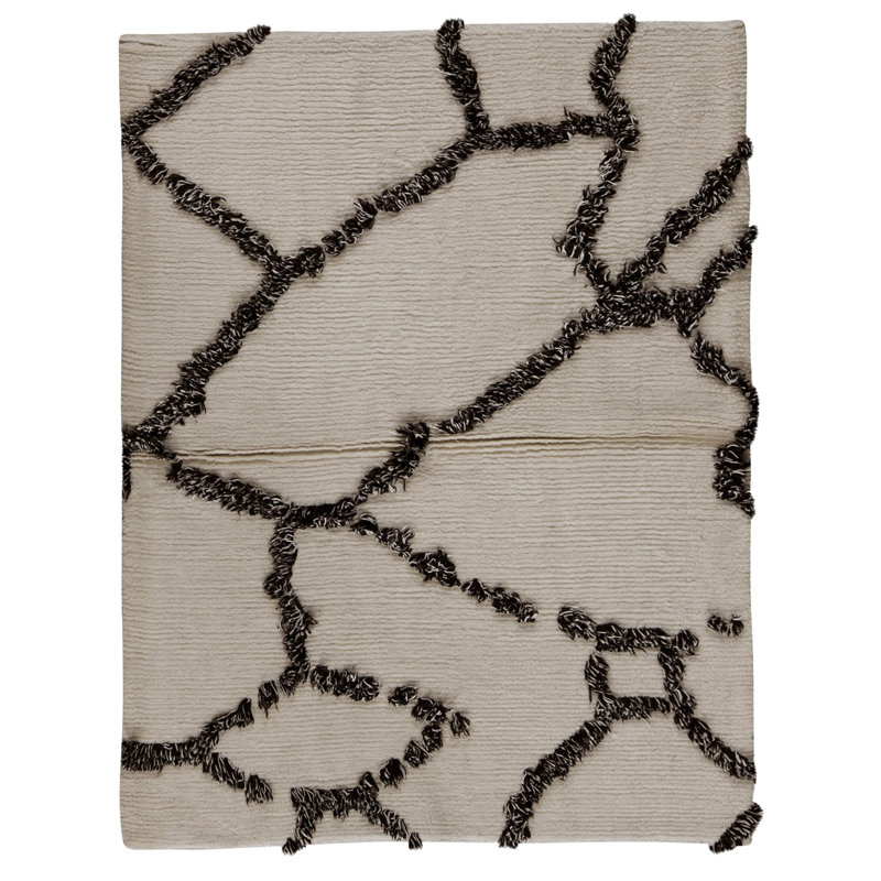 Tapis rectangulaire noué à la main