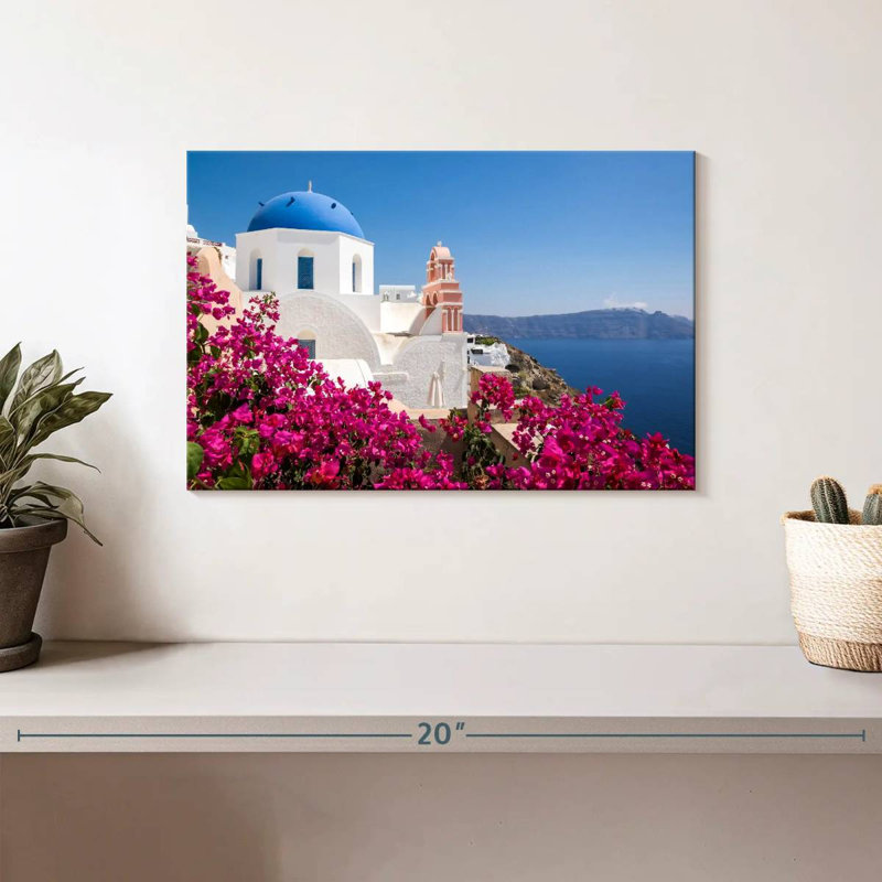 Ravi Santorini, architecture cycladique, H 8 po x l 12 po
