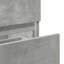 Armoire de salle de bain avec miroir en bois d'ingénierie gris béton 31,5 po vidaXL