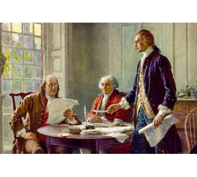 " Writing The Declaration Of Independence In 1776 "