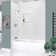 Transolid Unity AFR 60-in x 32-in x 22-in Alcove Acrylic Bathtub Kit With Left Hand Drain, White/Brushed Nickel