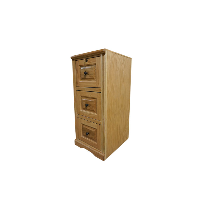 Rafeef 18.25'' Wide 2 -Drawer Solid Wood File Cabinet