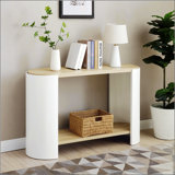 Nightstand With 2-Layer Storage Shelves