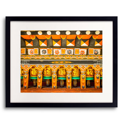 Buddhist Prayer Wheels Print by Mark Paulda