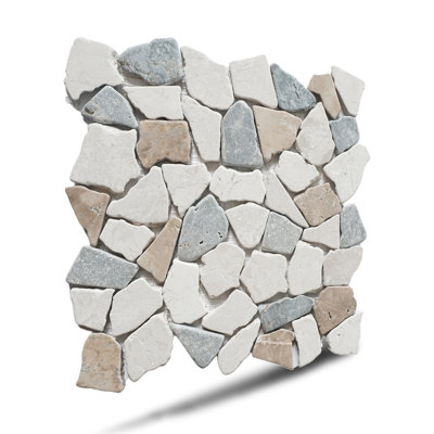 Carreau de mosaïque en pierre naturelle 11,4 po x 11,4 po Montana