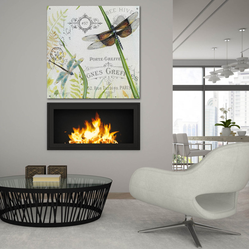 «Botanical Beauties 6» par Jean Plout, art mural en verre acrylique, 36 po x 36 po, 36 po x 36 po
