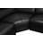 Loxli Modern Leather Sectional with Recliner-62905578