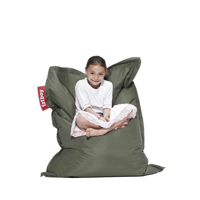 Original Slim Bean Bag Chair, Silver, 61" x 47"